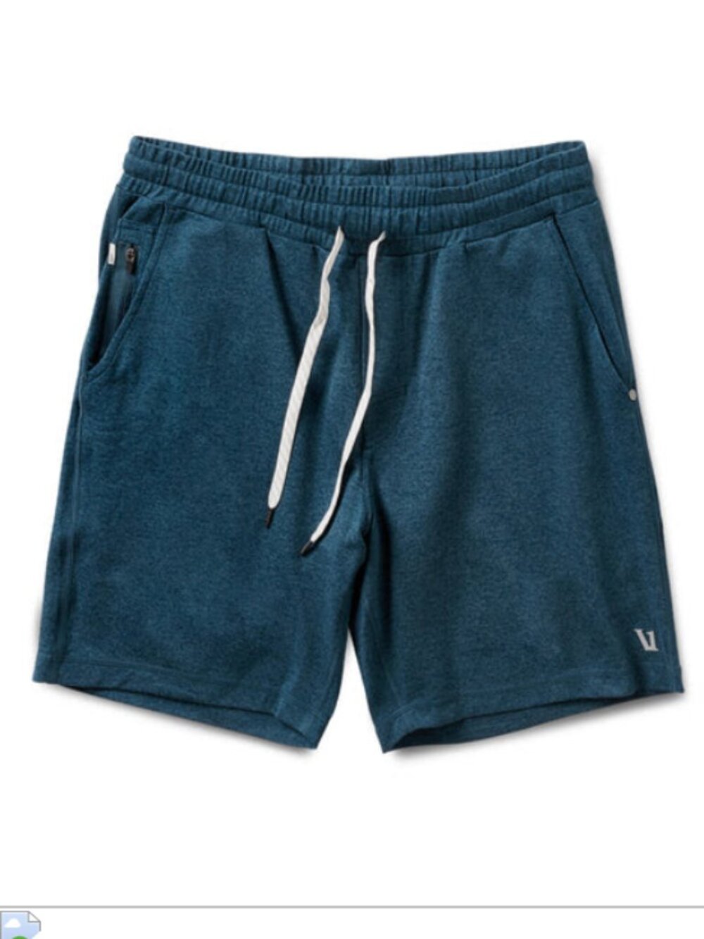 Vuori Men's Ponto Performance Short 7" Indigo Heather - Picture 9 of 11
